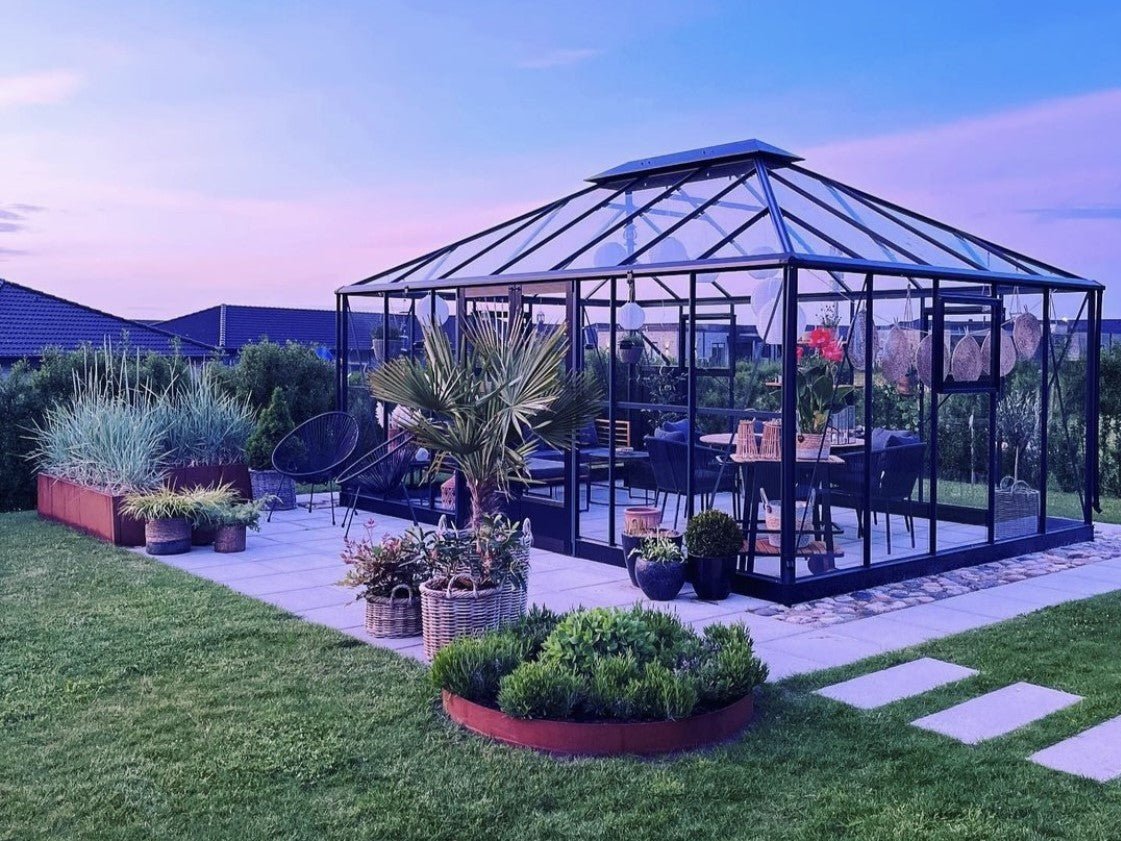 Lukkede bedringe i 3 mm cortenstål - flere størrelser