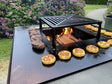 Lägereldsgrill i galvaniserat stål CUBY 80 × 80 × 40 cm
