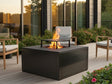 Lägereldgrill svartlackerad CUBY 80 × 80 × 40 cm