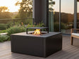 Lägereldgrill svartlackerad CUBY 80 × 80 × 40 cm