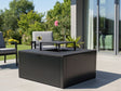 Lägereldgrill svartlackerad CUBY 80 × 80 × 40 cm