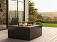 Lägereldgrill svartlackerad CUBY 80 × 80 × 40 cm
