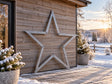 Stjärna i galvaniserat stål – juldekoration