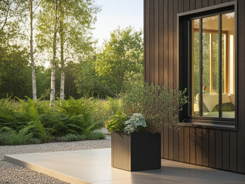 blomlada-svart-stal-skogstraedgard-fasad