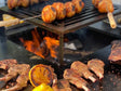 Lägereldgrill svartlackerad CUBY 80 × 80 × 40 cm