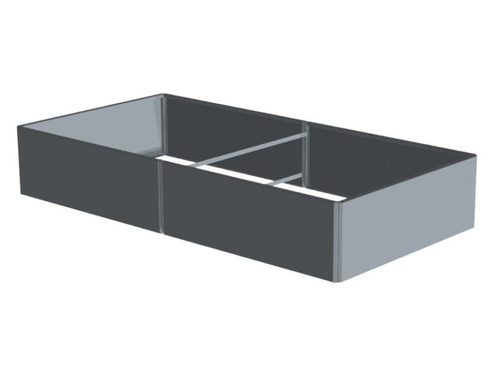 Invändig konstruktion av EDGY odlingslåda