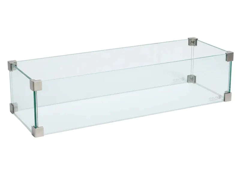 Glasvindskydd för gasbrännare