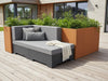 Lounge soffa modul i cortenstål