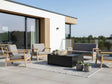 Loungebord med eld för terrass