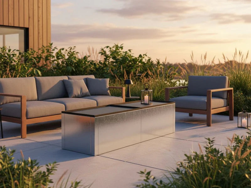 Loungebord med gas för utomhusbruk